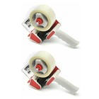 (Lot of 2) 2" Packing Tape Dispensers + 2 Rolls Of Tape ~ New In Box