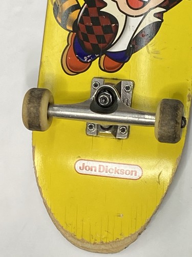 SUPER RARO Jon Dickson Mario Bros 3 Deathwish tabla de skate SNES CAMIONES USADOS - Imagen 2 de 14