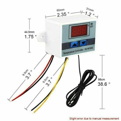 110V Incubator Digital Temperature Controller Thermostat Switch Probe Tester . - Picture 9 of 12