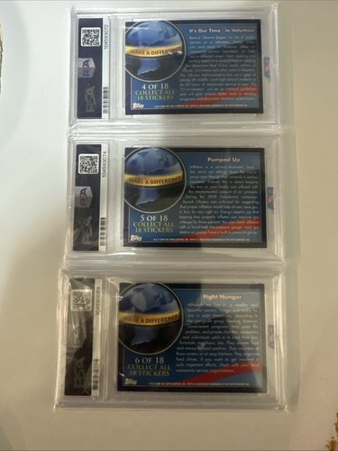2009 topps obama stickers/foil 1-18 PSA 7-9 - Picture 20 of 24