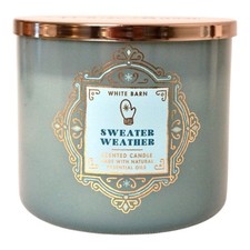 Bath and Body Works Sweater Weather Scented 3-Wick Candle 14.5 OZ / 411 G