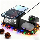 Wireless Fast Charger Station Dock for iPhone/Apple Watch/Airpods Christmas Gift