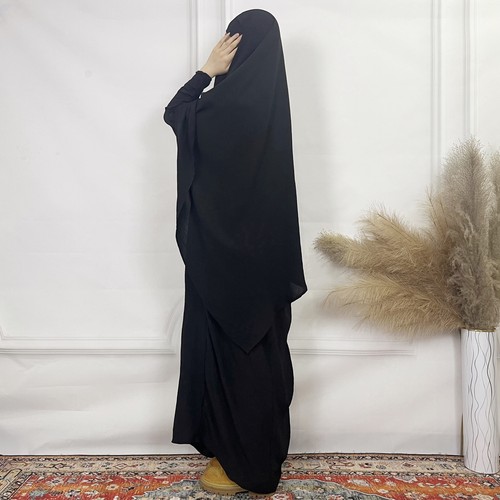 Gebetskleid Kopftuch muslimische Frauen Hijab über Kopf Khimar Burka groß Niqab arabisch - Bild 17 von 30