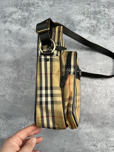 Vintage BURBERRYS Nova Check Logo Shoulder Bag 90s - Imagen 10 de 24