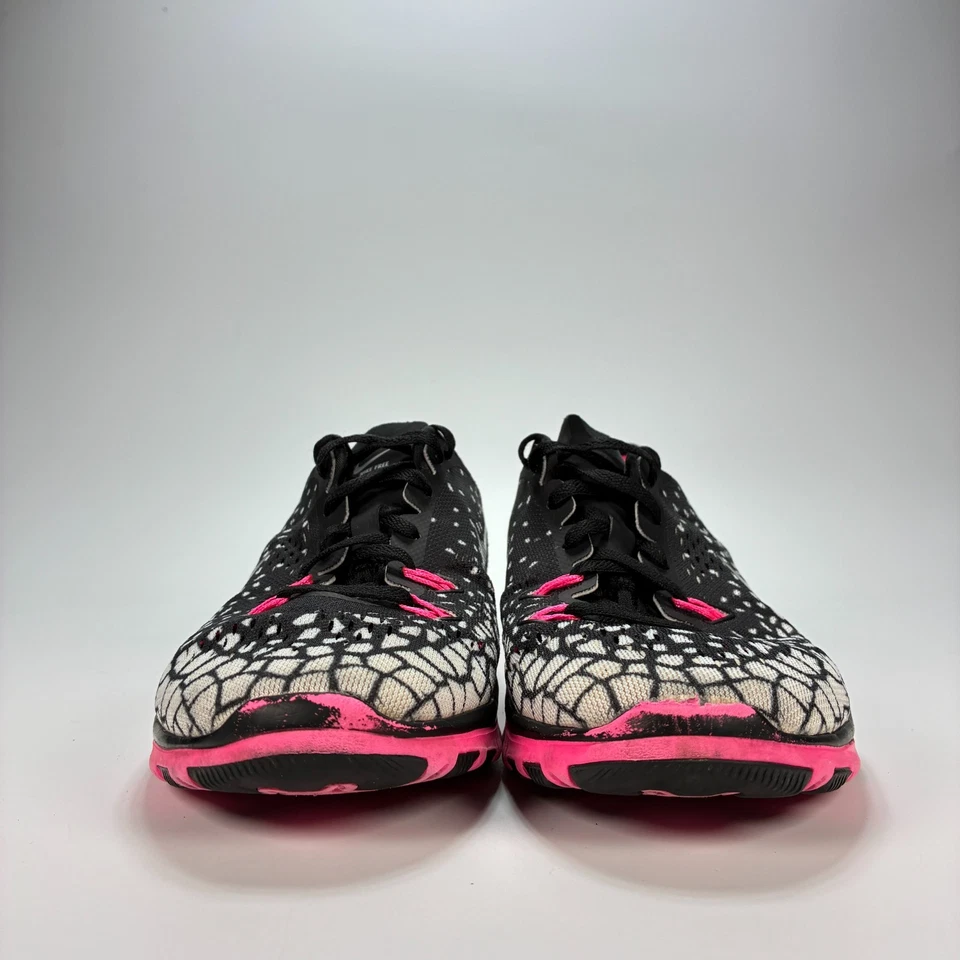 Nike Free 5.0 TR Fit 5 Print Black Pink Running Shoes 704695-012 Women's Size 7 - Image 2 of 4