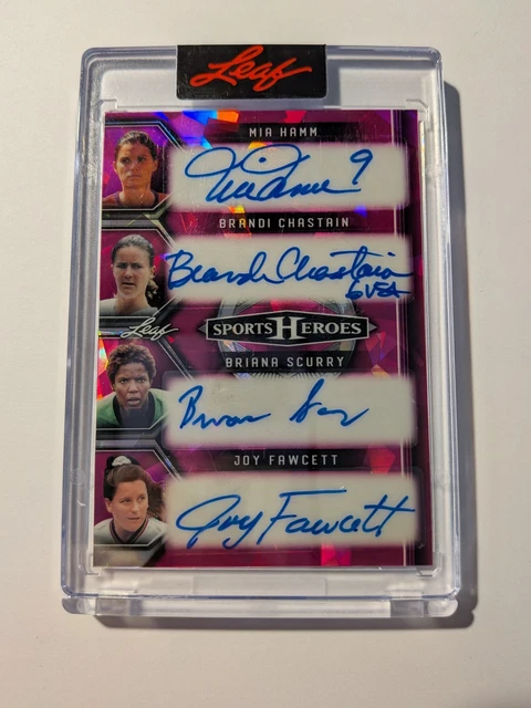 8 USA Frauen Fußball Mia Hamm Hope Solo Chastain Auto 2025 Leaf Sports Heroes 2/5