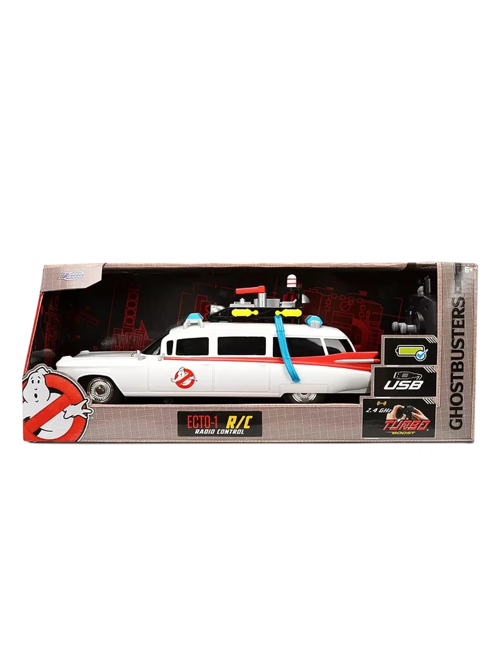 Jada Toys Ghostbusters Ecto-1 RC 1:16 Radio Control Car – Efecto Luces y Sirena - Imagen 2 de 4