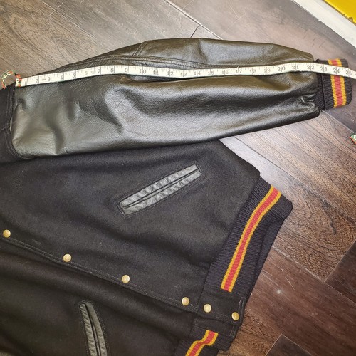 Vintage Y2K Pat Carney Studio Minneapolis Design Leather/Wool Varsity Jacket XL - Picture 9 of 18