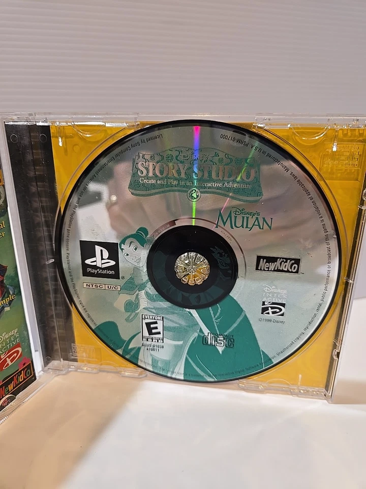 Disney's Story Studio Mulan Sony PS1 Videojuego PlayStation 1999 CIB Completo Foto 4 de 4