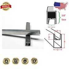 Sturdy 3/8" Zinc U Came - 8pc Stained Glass Strips, 3ft Each - High Value