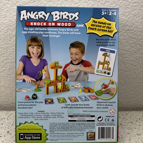Angry Birds Knock on Wood Spiel KOMPLETT Mattel 2010 Strategie Schweine Kinder - Bild 5 von 12
