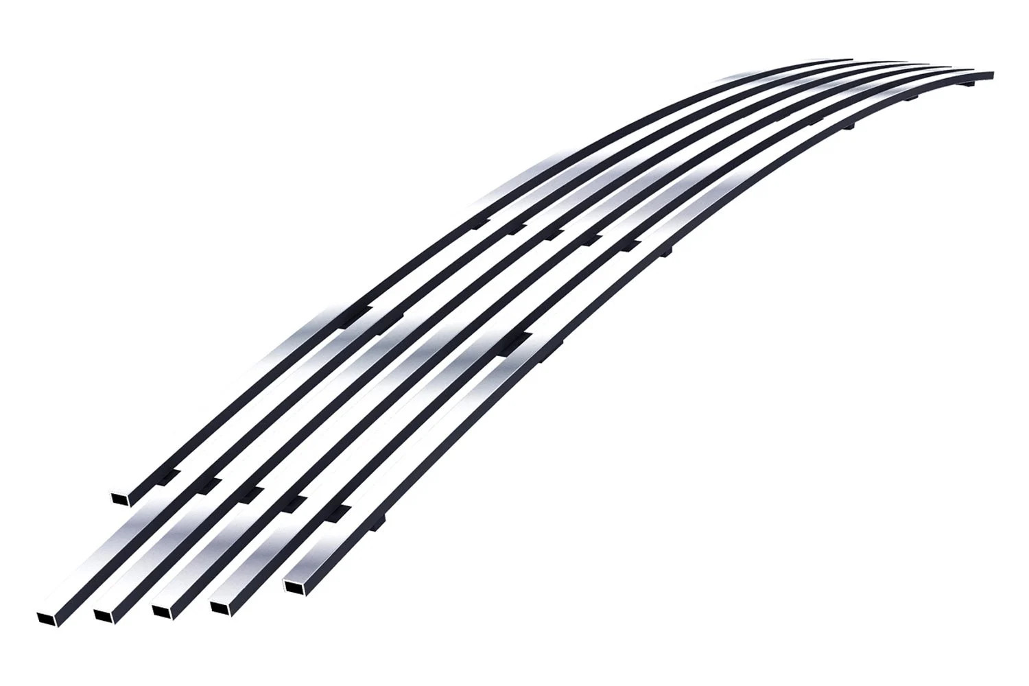 For Honda Ridgeline 21-25 Polished Horizontal Billet Main & Bumper Grille Set