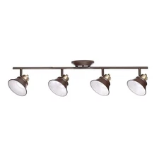 Glasgow C1573 Oil Rubbed Bronze and Antique Brass LED Track Lighting Kit- 31"