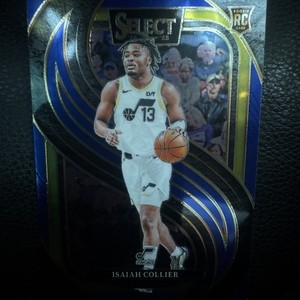 2024-25 Panini Select - Premier Level Isaiah Collier #178 Blue Prizm (RC)