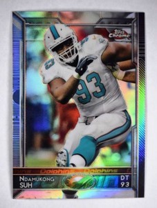 2015-Topps-Chrome-22-Ndamukong-Suh-Refractor-NM-MT