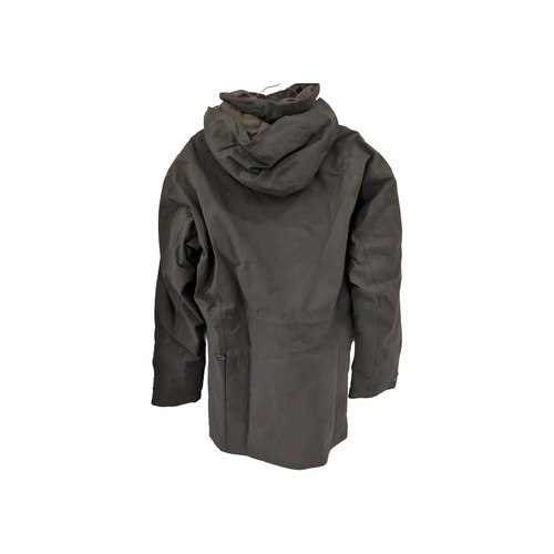 Barbour Beaconsfield Hunting Jacket Small Olive Waterproof Hooded - Picture 7 of 18