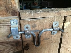 Antique Latch Barn Door Handle Steel Hardware New England Horse