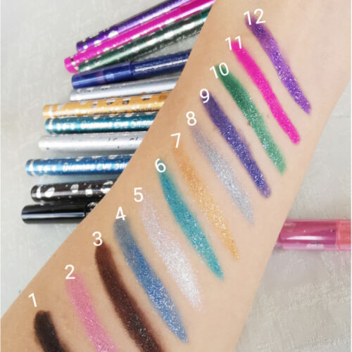 Colorful Silkworm Pen Makeup Portable Eyeshadow Pencil Glitter Highlighter # - Picture 8 of 21