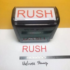 Rush Rubber Stamp Red Ink Self Inking Ideal 4913