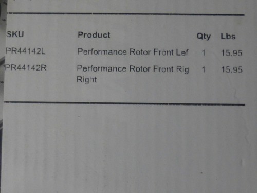 PR44142L PR4414R Prime Choice Drilled & Slotted Brake Rotors - Front Right Left - Picture 2 of 4