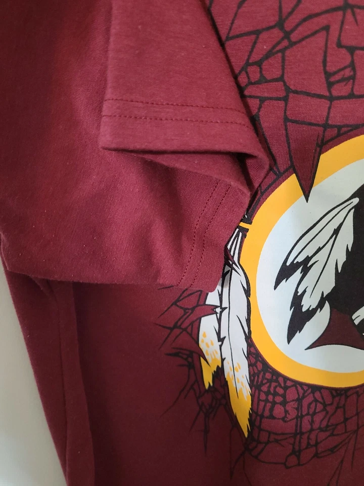 Washington Redskins Youth Xl (18) 勃艮第 NFL Dri-Tek 短袖 T 恤 — 第 4/4 张图片