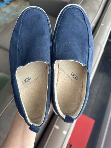 UGG Australia Canvas Sneaker Slipper Komfort Unisex Herren 5 Damen 7 blau weiß - Bild 7 von 10