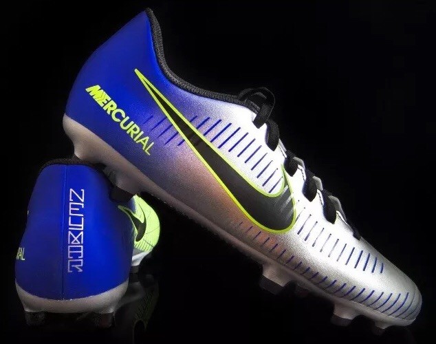 Nike Jr Mercurial vortx III NJR Fg Talla 5.5 EUR 38.5 Racer Azul Negro Cromo Nike Jr Mercurial vortx III NJR Fg Talla 5.5 EUR 38.5 Racer Azul Negro Cromo