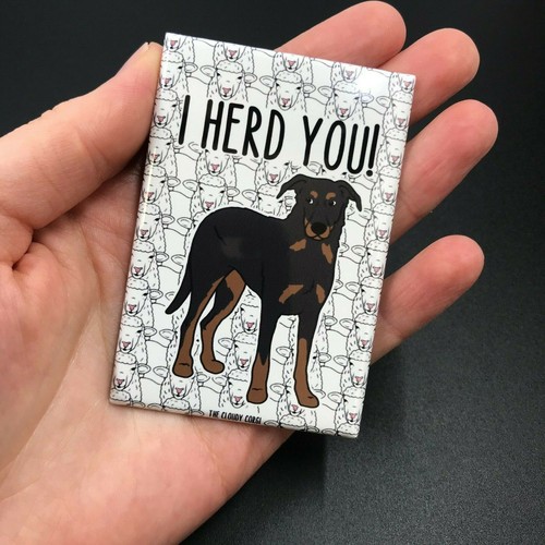 Beauceron Hundemagnet I HERD YOU Handarbeit Hütehund Geschenke und Deko - Bild 12 von 12