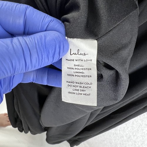 Lulus NWT M Black Cause for Commotion Fairy Goth Dress Pleated Bustier Witchy - Picture 10 of 14