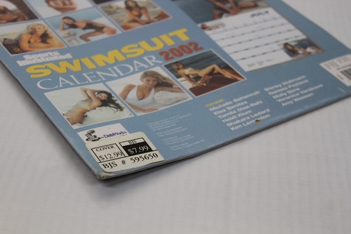 Calendario costume da bagno 2002 Sports Illustrated 12"x12" Heidi Klum, Molly Sims SIGILLATO - Foto 11 di 14