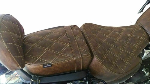 Cushion Seat Cover Diamond Royal Enfield Meteor 350 Fireball Stellar Supernova! - Picture 3 of 3