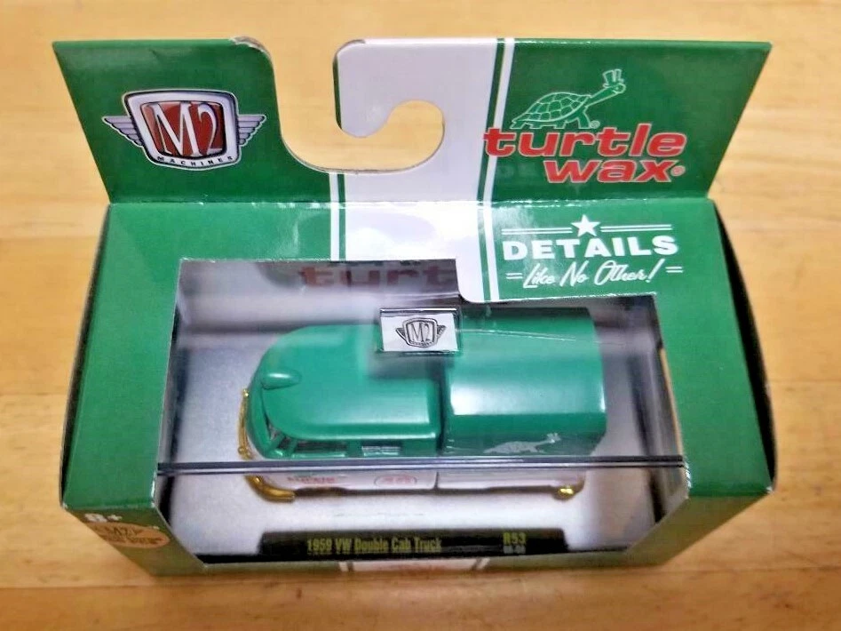M2 Machines ~ 1959 VW Double Cab Truck ~ Turtle Wax ~ Model Car 36200-53T chase - Image 2 of 2