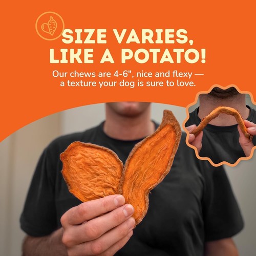 Davie's Sweet Potato Dog Treats - Healthy Treats Made in USA Only, Natural.... - Picture 9 of 9