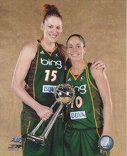 2010 CHAMPS SUE BIRD & LAUREN JACKSON 8X10 WNBA LICENSED PHOTOGRAPH STORM