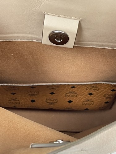 MCM   trimmed leather purse color cream   - Picture 6 of 8