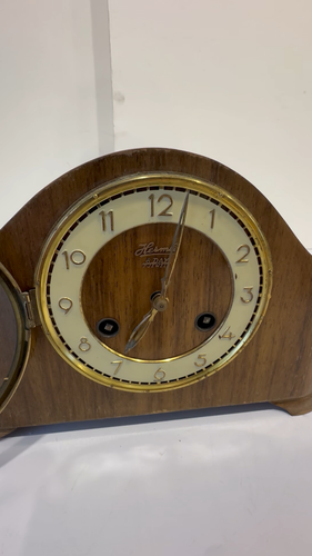 Reloj de madera estilo Art Deco vintage Hermle 8 días 7 joyas - Vídeo 1 de 1