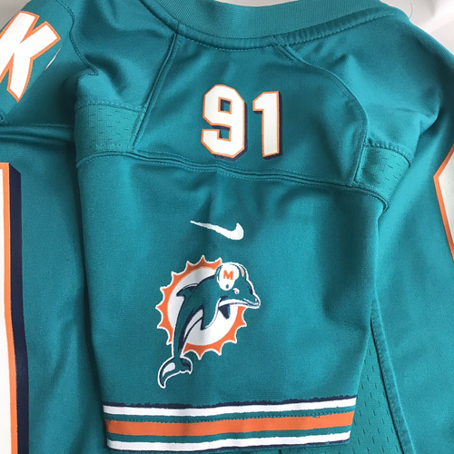 Nike Miami Dolphins Jersey Youth Medium Cameron Wake On Field NFL - Picture 11 of 11