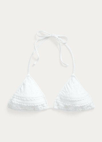 NWT POLO Ralph Lauren Swimwear Bikini 2pc Set Size M Lace White - Picture 6 of 7