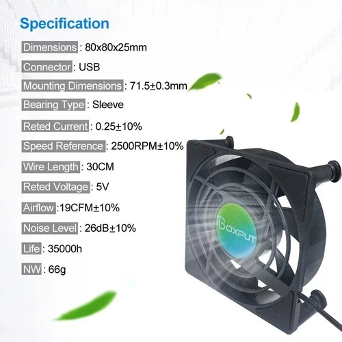 NEU USB Lüfter TV Box Router Server Spiele Konsole Mini PC Raspberry pi Kühlen - Bild 9 von 11