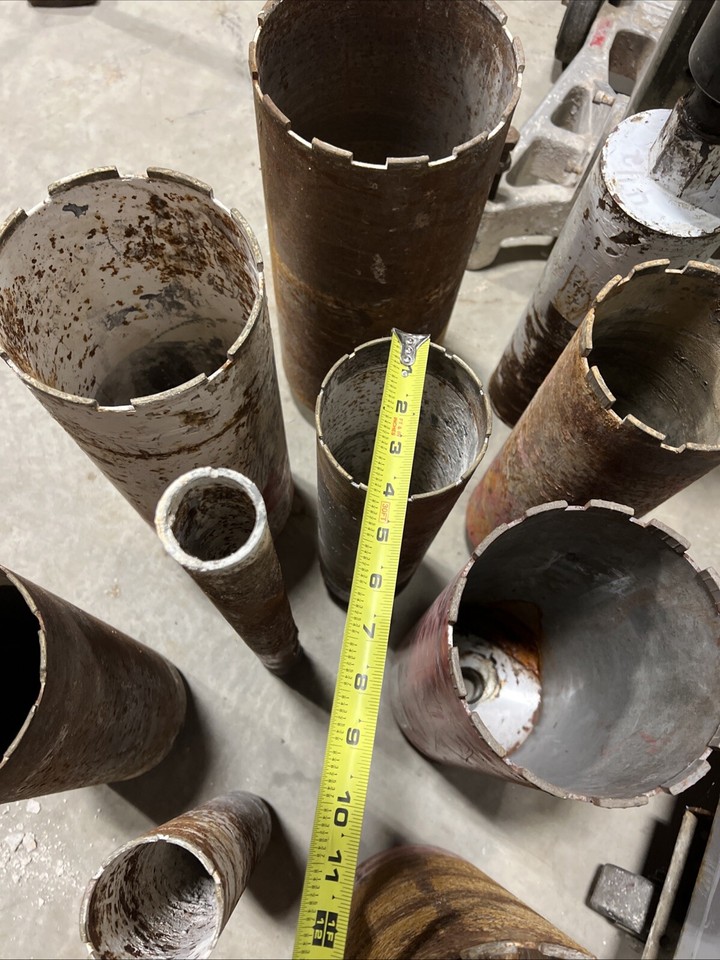 MILWAUKEE 4130 DIAMOND CORE CONCRETE DRILL RIG & 10 ASSRTD BITS ED4U ...