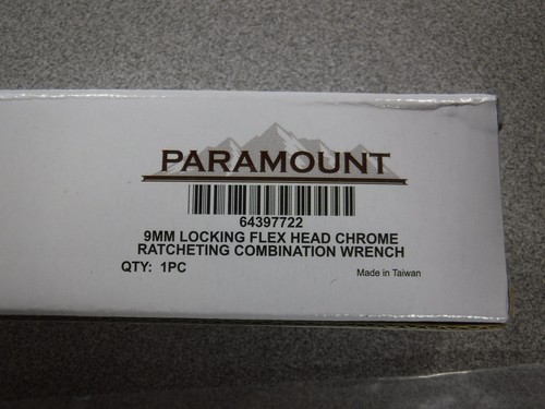 New 9mm Locking Flex Head Chrome Ratcheting Combination Wrench 64397722 (M) - Picture 4 of 4