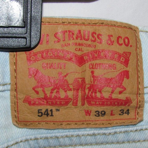 NEW Mens Levis 541 Athletic Taper Light Wash Denim Blue Jeans Size 41 x 33 - Imagen 8 de 11