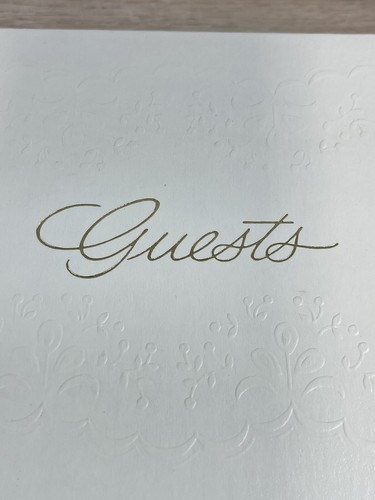 Vintage C.R. Gibson Trousseau Guests Book #W7-37 Space For 500 Guest Entries - Picture 10 of 11