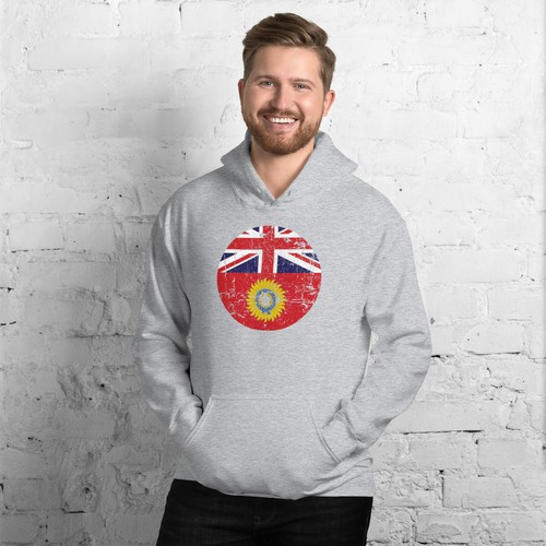 Sudadera con capucha unisex Roundel bandera de la Commonwealth del Reino Unido personalizada - Imagen 5 de 5