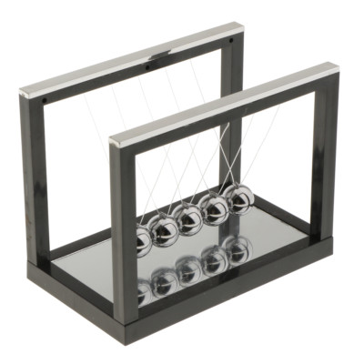 Black Newton S Cradle Billiard Executive Office Desk Toys Fun