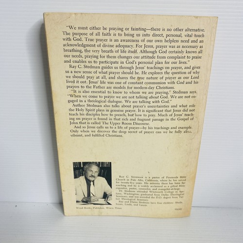 Ray C. Stedman JESÚS ENSEÑA SOBRE LA ORACIÓN 1975 1ª Edición 1ª Impresión RARO - Imagen 2 de 10