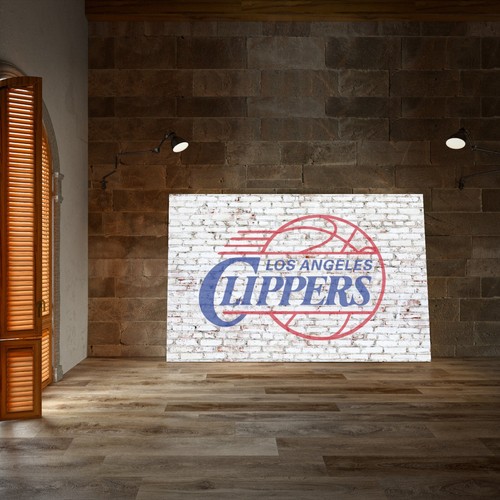 "PÓSTER GRANDE Los Angeles Clippers NBA Decoración de Baloncesto Estampado Arte de Pared 36""x24" - Imagen 2 de 4