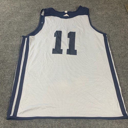 Adidas Utah Jazz Jersey Mens 3XL Blue Striped NBA Basketball Team Issued Andris - Picture 13 of 15