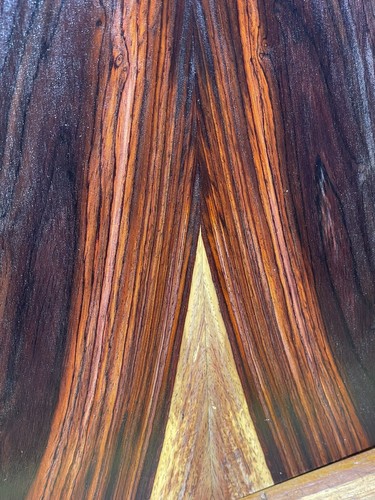 Cocobolo Guitar Back / Top Book-matched rosewood Instrument Wood Luthier Guitar - Picture 3 of 8