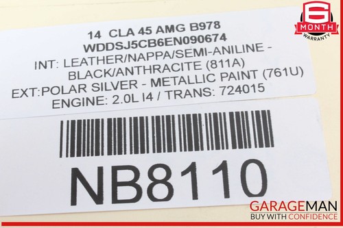 14-19 Mercedes W117 CLA45 AMG CLA250 Alternator Generator 0009060803 OEM - Picture 9 of 9
